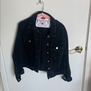 Zara black denim jacket